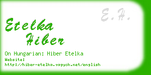 etelka hiber business card